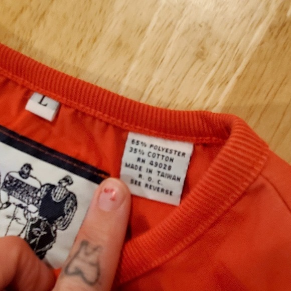 Red Vintage Giani Leone Men's Shirt Elastic Waist & Sleeve - Picture 5 of 7